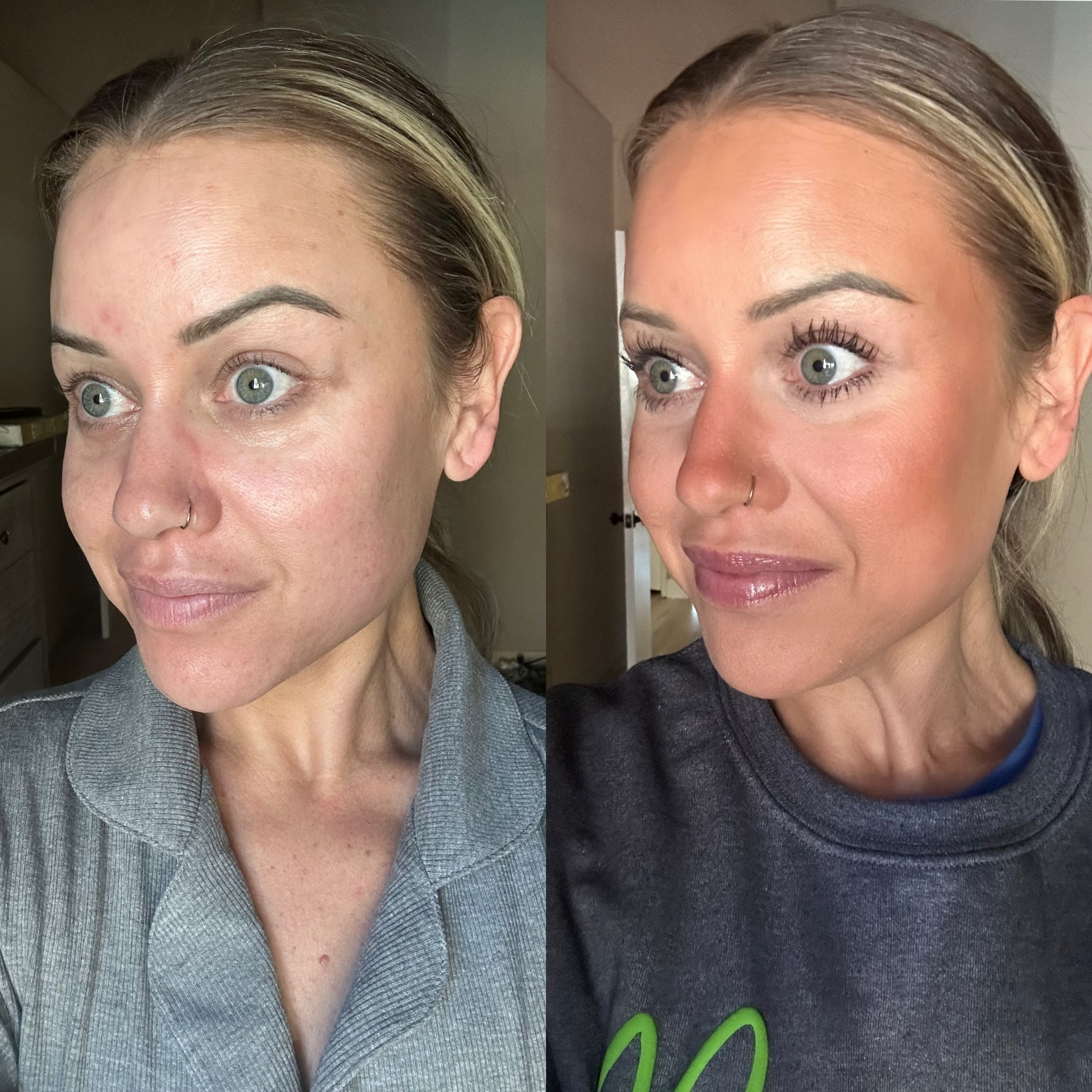 Easy peasy 5 minute makeup with a tinted moisturizer with spf 50 and mostly all drug store makeup  

#LTKFindsUnder50 #LTKBeauty #LTKSaleAlert