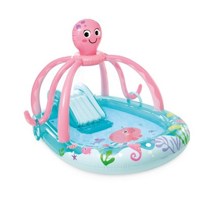 INTEX Friendly Octopus Inflatable Kiddie Pool, Play Center, Slide, & Splash Pad | Target