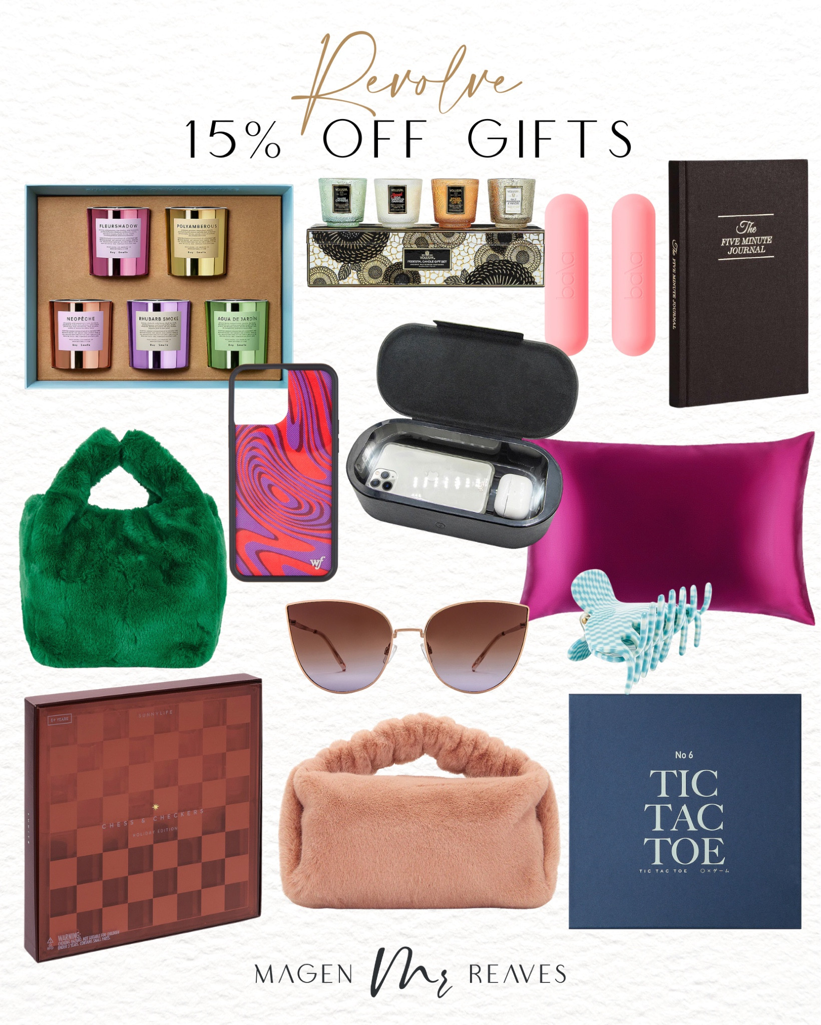 15% off all revolve gifts - gifts for her - gifts on sale - fashion gifts on sale - games on sale 

#LTKGiftGuide #LTKsalealert #LTKHoliday