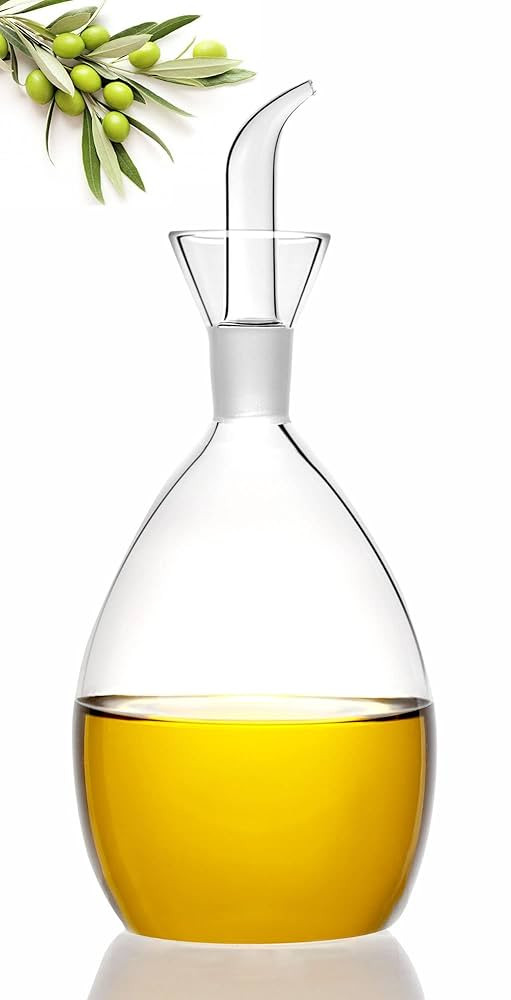 HAIZEEN 18 oz / 500 ml Olive Oil & Vinegar Dispenser with Non Drip Spout - Oil Pourer Dispensing ... | Amazon (US)