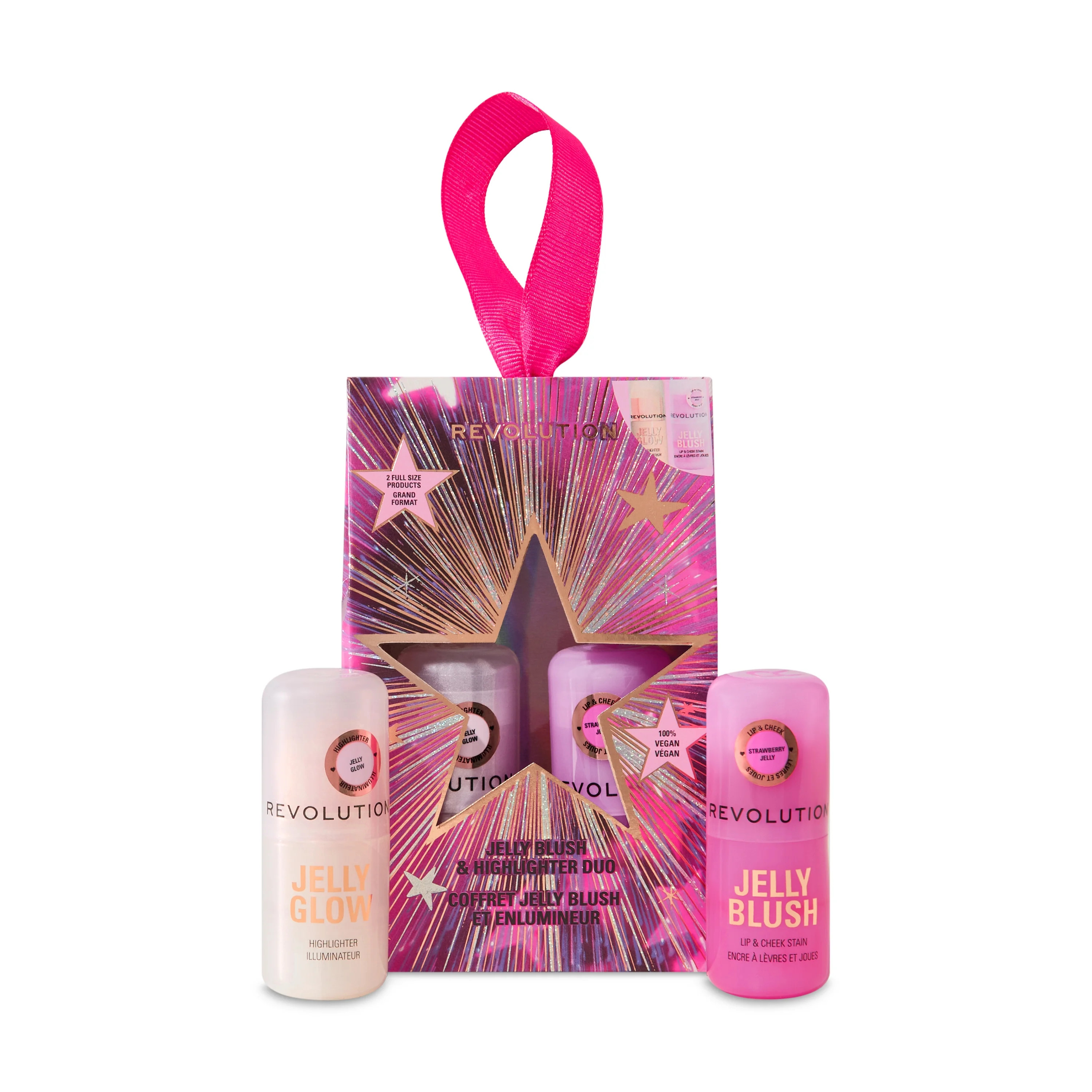 Revolution Jelly Blush & Highlighter Makeup Set, 2 Piece Holiday Gift Set | Walmart (US)