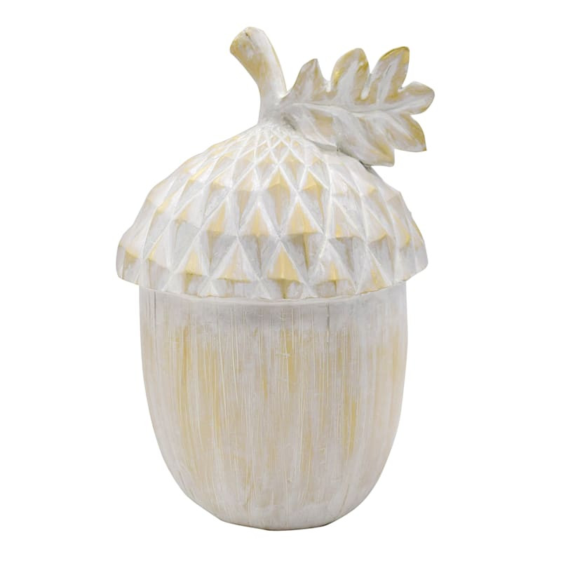 Whitewashed Acorn, 14.8" | At Home