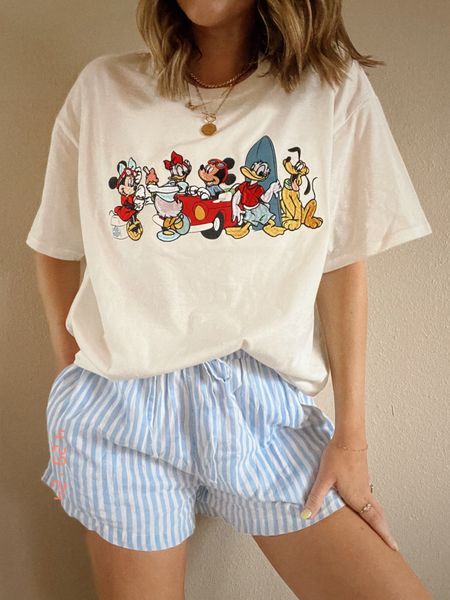 Mickey & friends tee ✨ Perfect for a trip to Disney! Wearing a size XL and small shorts



#LTKstyletip