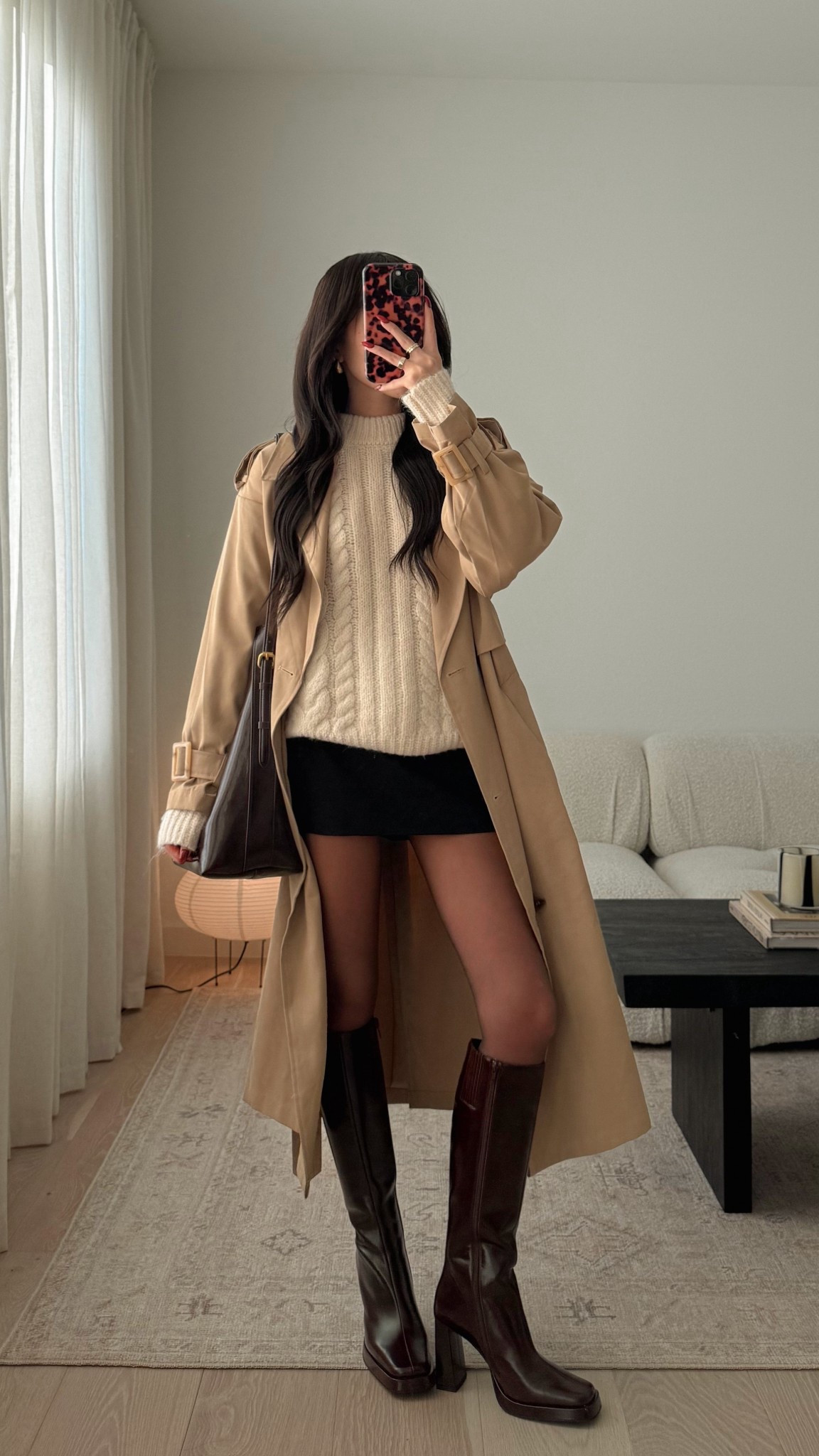 sweater - size S
skirt - size XXS
tights are in color mocha
trench is old beginning boutique
burgundy tote is old zara - linked similar

#LTKootd