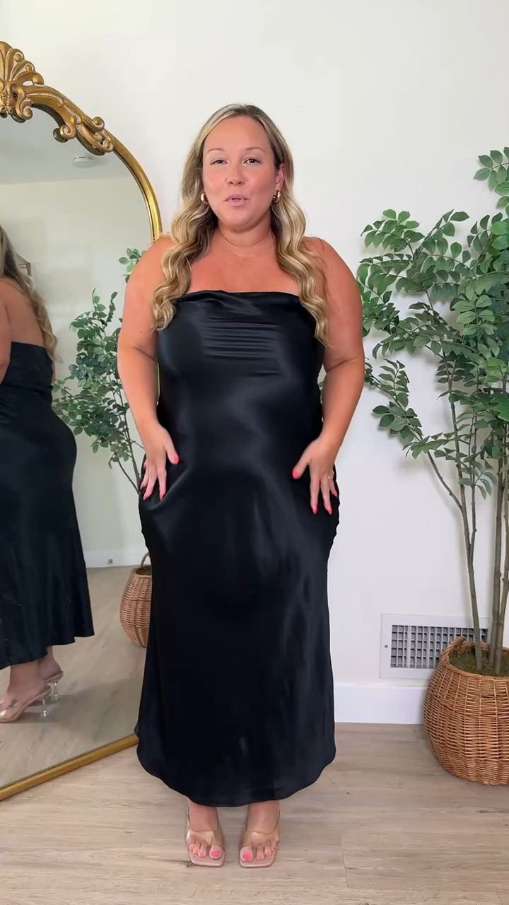 Such a pretty black dress!🖤 Perfect for date night or a fall wedding!

Wearing a size large!





fall outfits women, Quince dress, black maxi dress, satin dress, date night outfits, fall wedding guest dresses, wedding guest dress, fall fashion, stylenright, shelli enright 

 #LTKootd #LTKSeasonal #LTKWedding