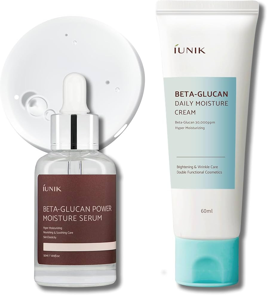 IUNIK Beta Glucan Daily Moisture Cream Beta-Glucan Power Deep Moisture Serum Intense Hydration Fo... | Amazon (US)