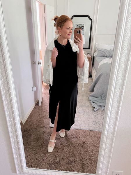Todays look! Little black dress with a tie waist! Easy to put on for the spring and summer!

Sizing:
Dress- small
Jacket- small (linked similar because the Jacket is sold out)
Flats- 7.5

#LTKSeasonal #LTKstyletip #LTKworkwear