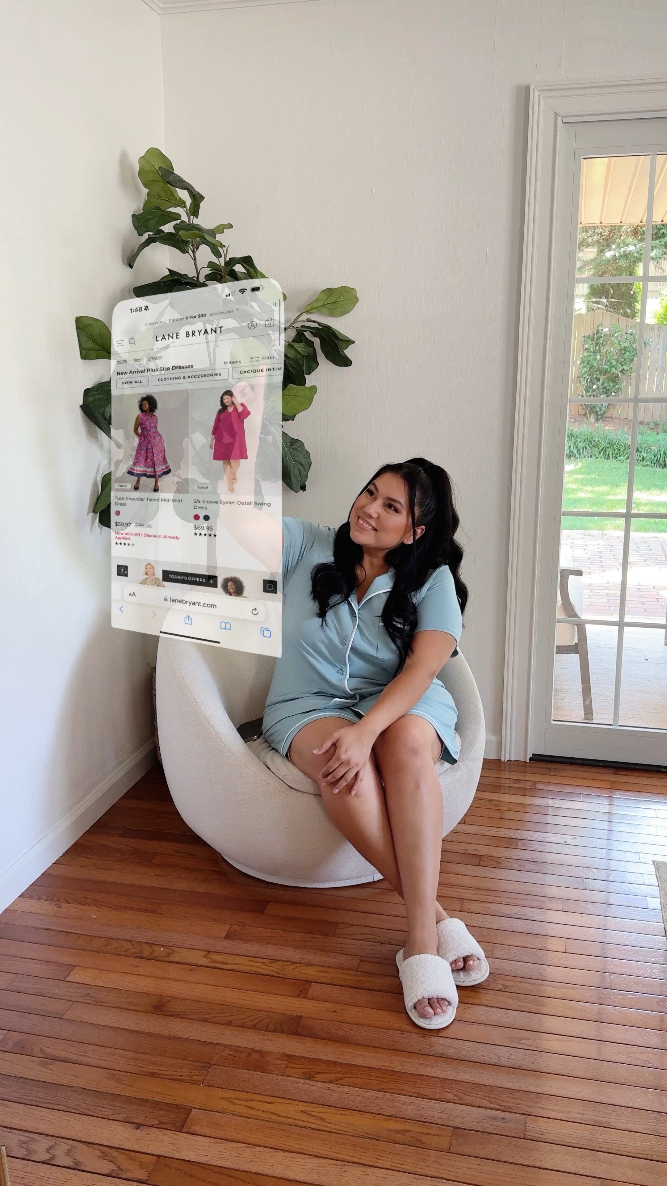 Trading in my pjs for a little glam ✨ GRWM in 3, 2, 1! When you know what you like you buy it. The dresses from @lanebryant have my name all over them. 

#LTKPlusSize #LTKHome #LTKVideo