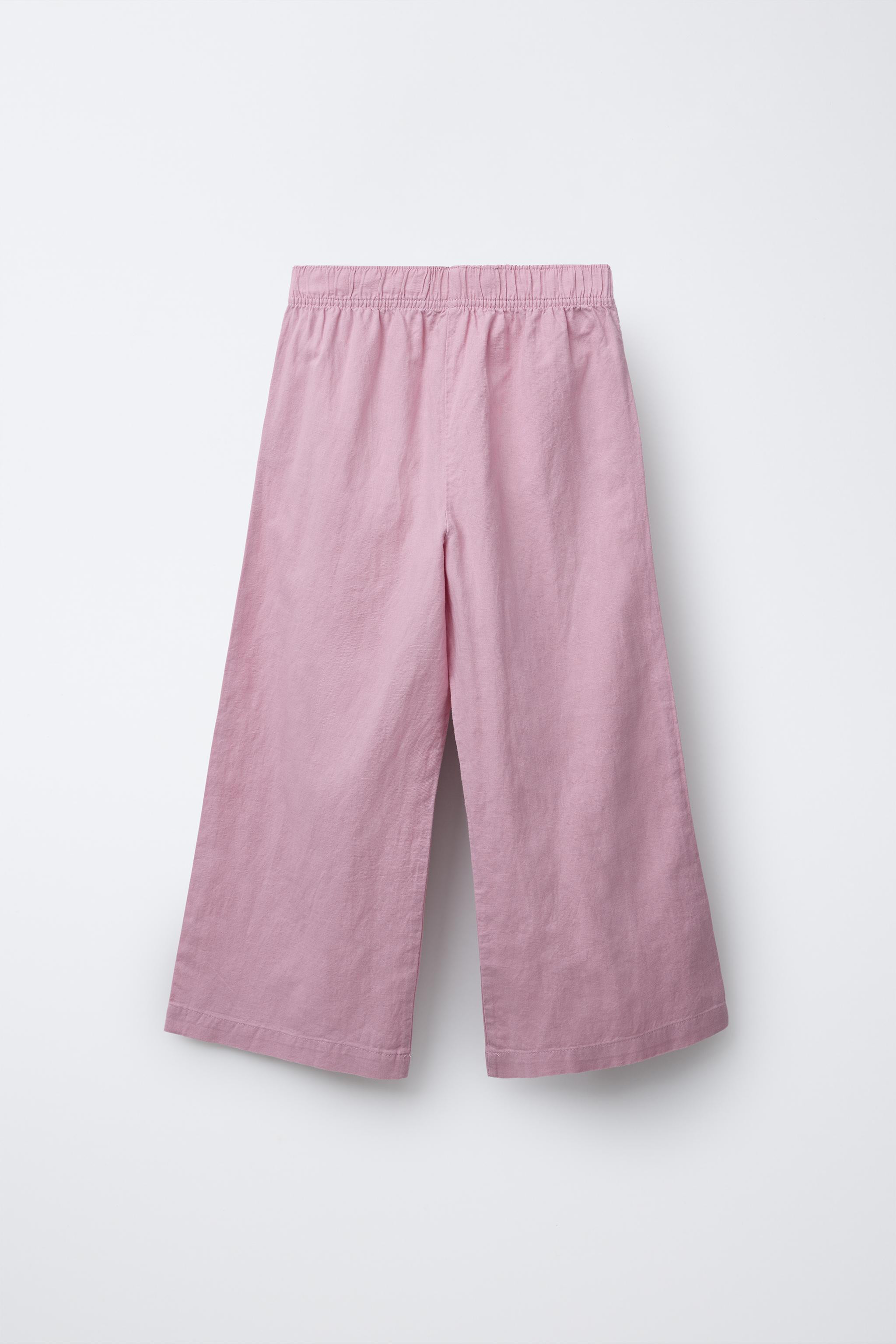 WIDE LEG LINEN BLEND PANTS | Zara US