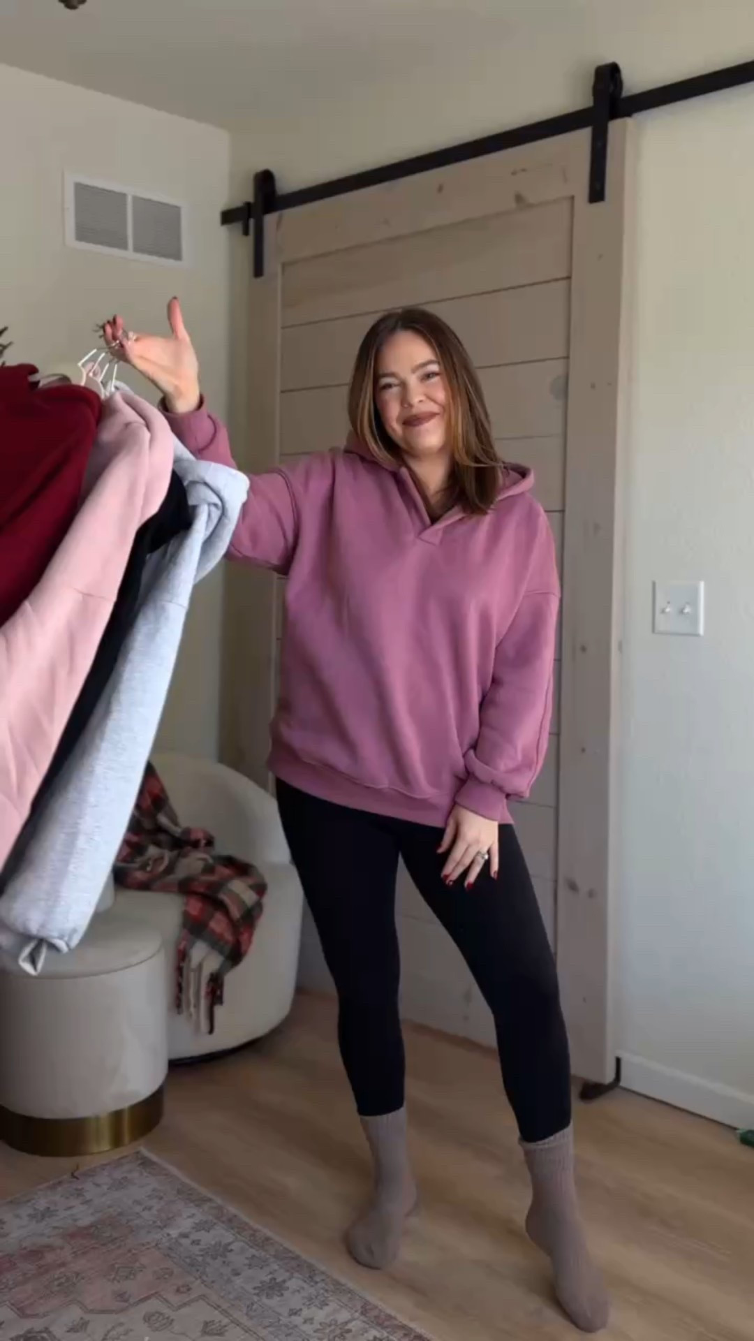 All of my fav hoodies in one spot! I chose my true size in the top two, and sized up in the bottom left 2-I think I prefer the xl in those over the l // the v neck is already oversized and got my true size large (no need to size up in that one)

#LTKFindsUnder50 #LTKMidsize #LTKmomlife