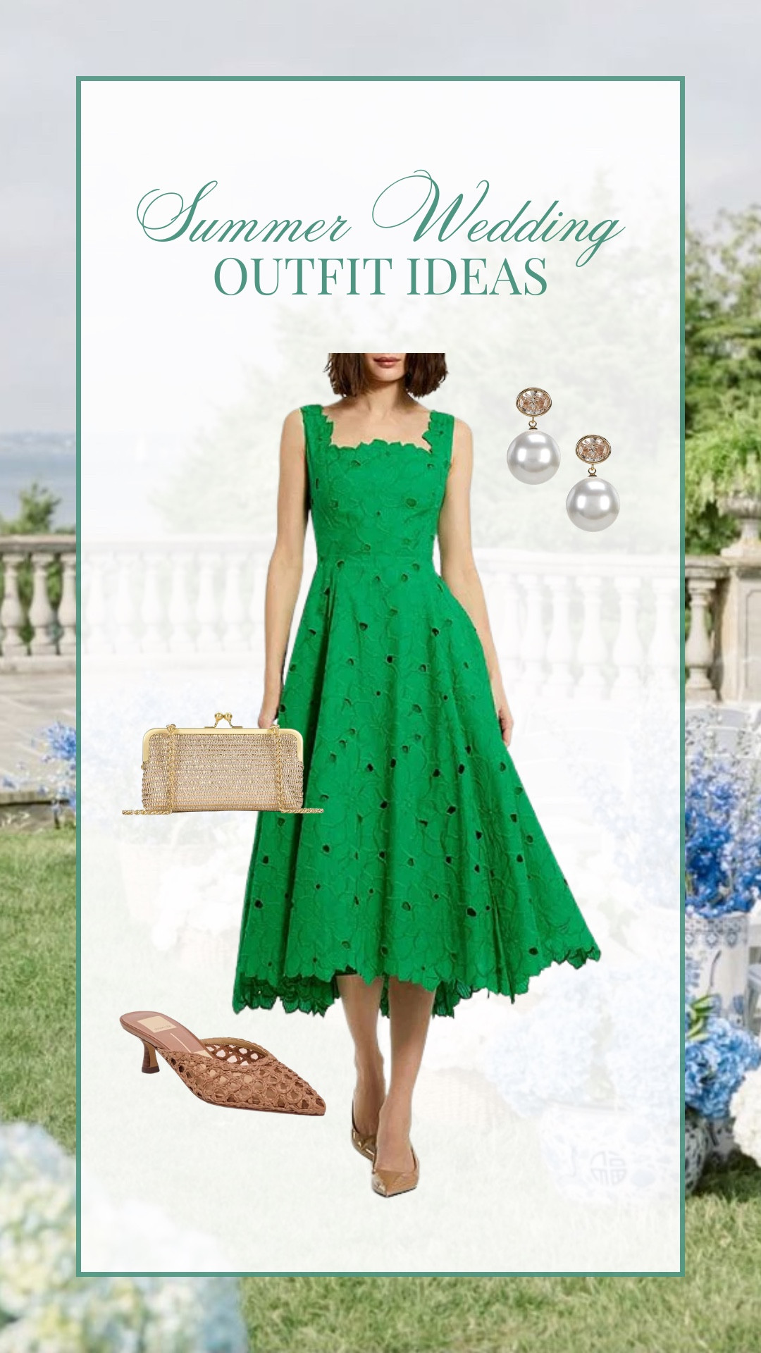 Summer wedding guest outfit idea!