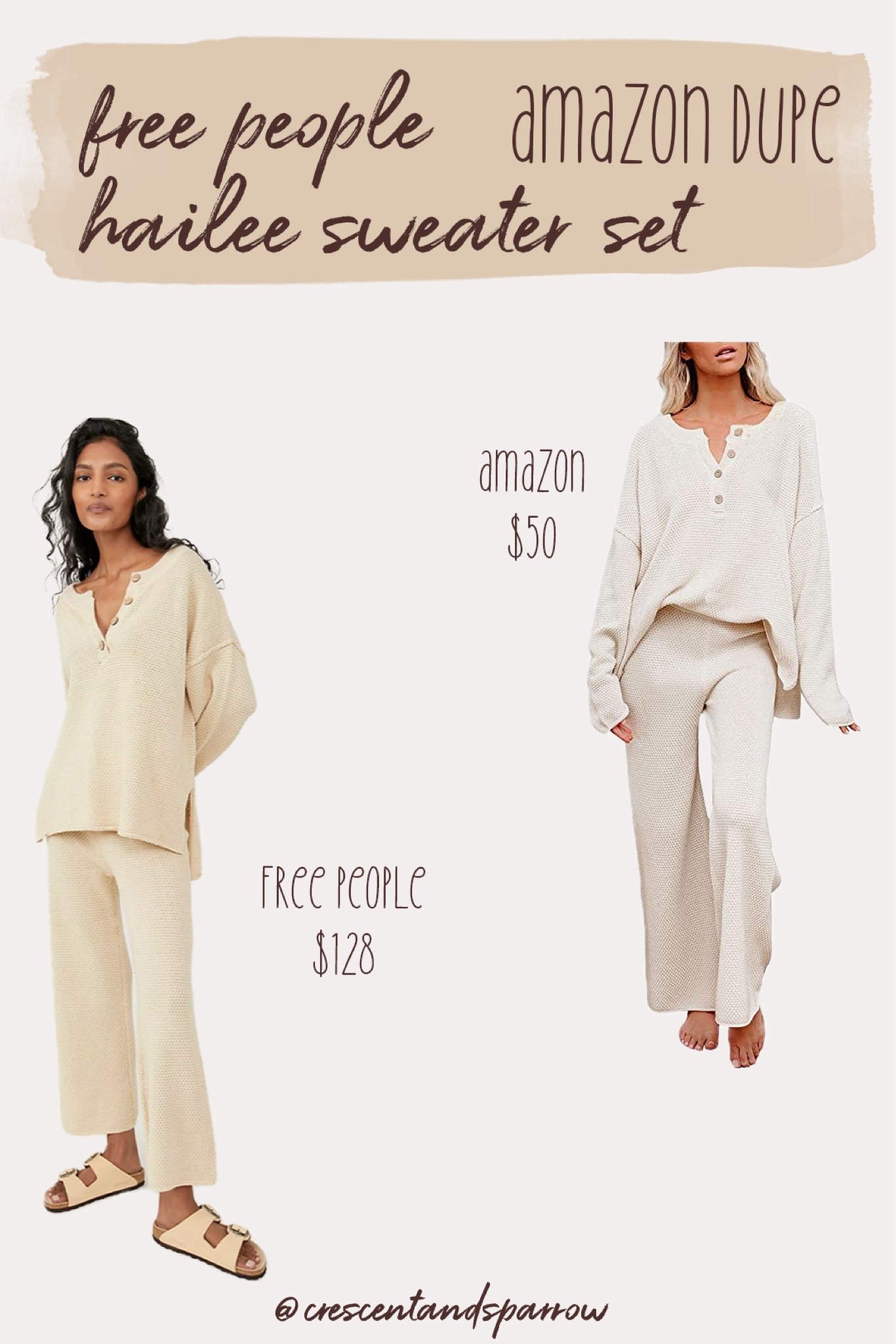 Check out this amazing free people hailee sweater set dupe on Amazon perfect for getting cozy this fall #AmazonFind #Cozy #FreePeople #FallOutfit #Amazon

#LTKSeasonal #LTKstyletip #LTKunder50