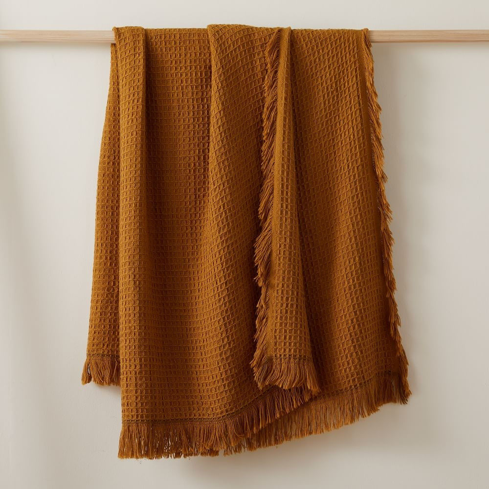Cotton Waffle Throw | West Elm (US)