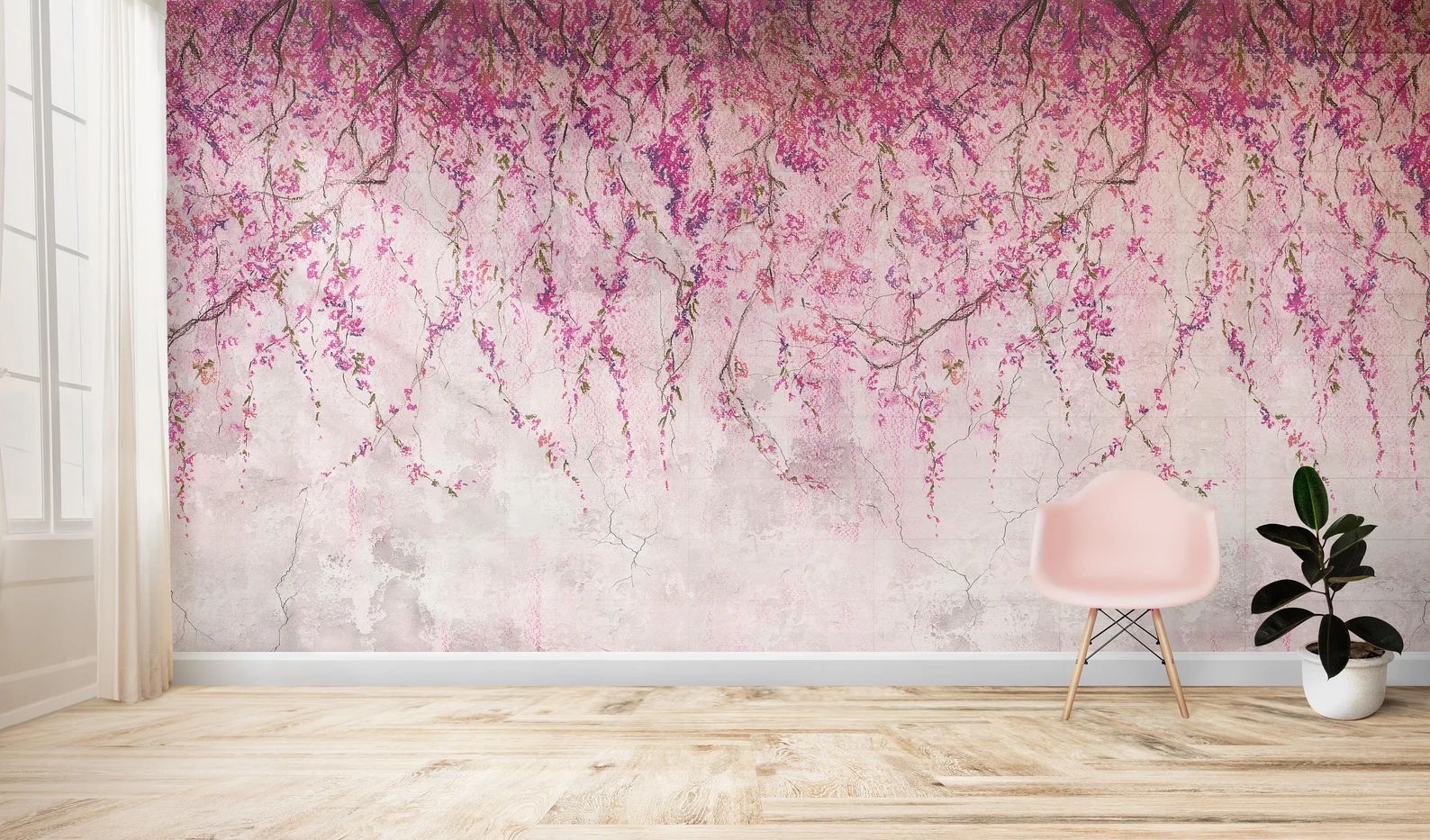 Sakura Branches Wall Mural Removable Large Wallpaper | Etsy | Etsy (US)