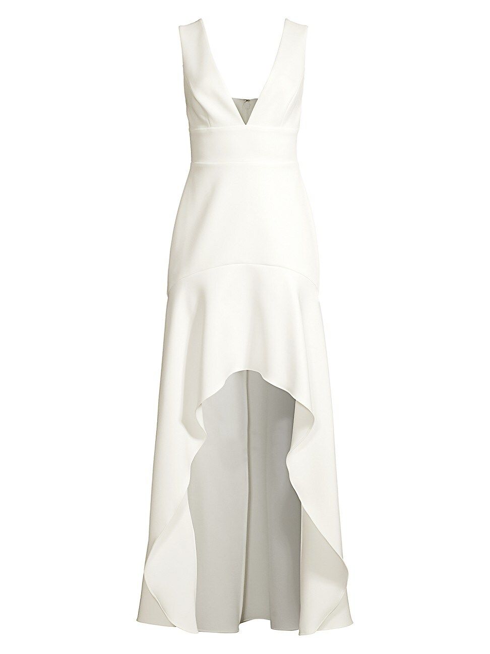 BCBGMAXAZRIA Women's Eve High-Low Dress - Off White - Size 0 | Saks Fifth Avenue