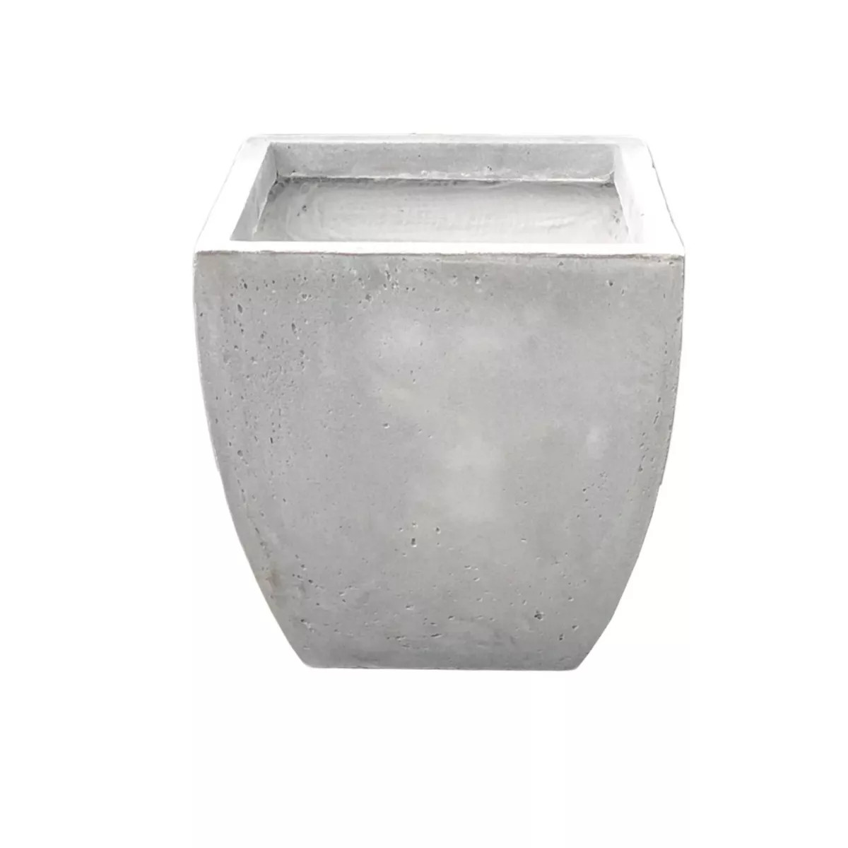 17.7" Kante Lightweight Modern Flared Square Concrete Planter Natural Concrete Gray - Rosemead Ho... | Target