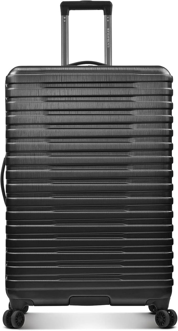 U.S. Traveler Boren Polycarbonate Hardside Rugged Travel Suitcase Luggage with 8 Spinner Wheels, ... | Amazon (US)