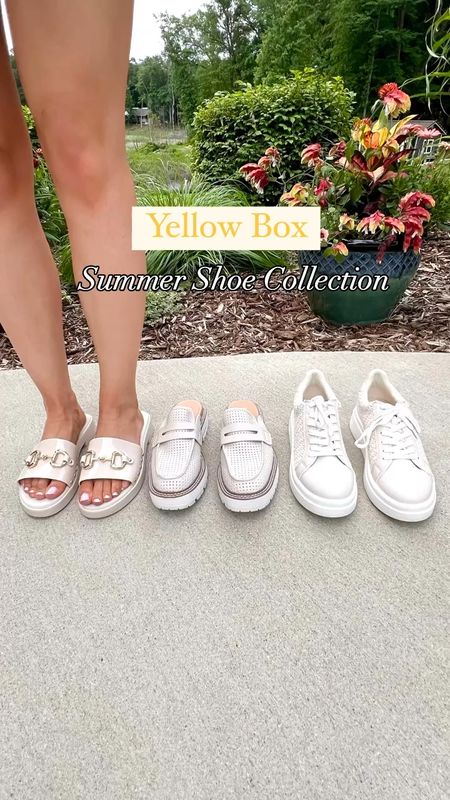 Yellow Box summer show collection, affordable summer sandals, affordable summer shoes, affordable sandals, jelly sandals, platform sandals, platform sneakers, slip on loafers, shoes for the office, cute shoes for the office, office loafers, white sneakers, white and gold sandals, white loafers, comfortable sandals, comfortable loafers, women’s sandals, women’s sneakers, women’s loafers 

#LTKShoeCrush #LTKVideo #LTKSeasonal