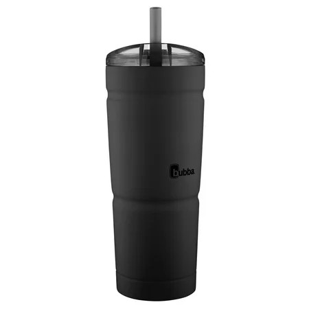 Bubba 24 Oz Envy Insulated Stainless Steel Tumbler with Straw, Black | Walmart (US)