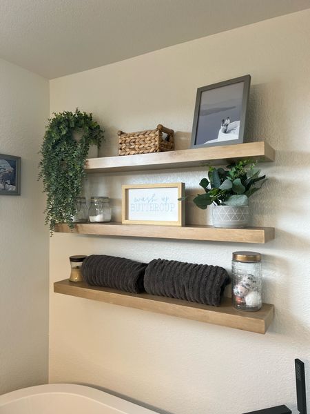 Here are the most similar decor items on these shelves! Most was from Hobby Lobby, which is not on LTK. View other posts for materials, safety and decor! 

#LTKhome