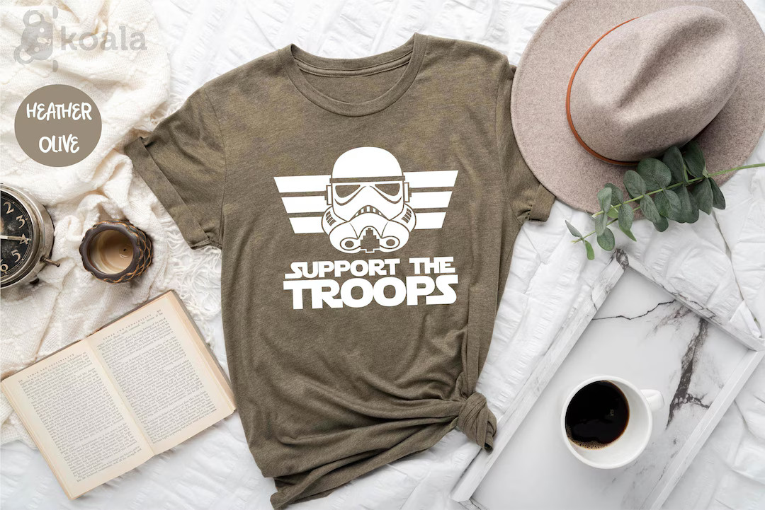 Support the Troops Shirt, Star Wars Shirt, Star Wars Shirt, Disney Star Wars Shirt, Star Wars Mat... | Etsy (US)