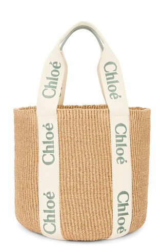 Chloe Woody Tote Bag in Beige | FWRD 
