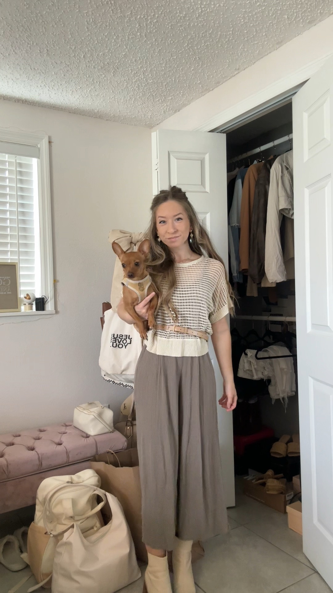 Crochet spring outfit🌿 top is part of a two piece set under $15 right now!!👏🏼

#LTKootd #LTKSaleAlert #LTKSeasonal