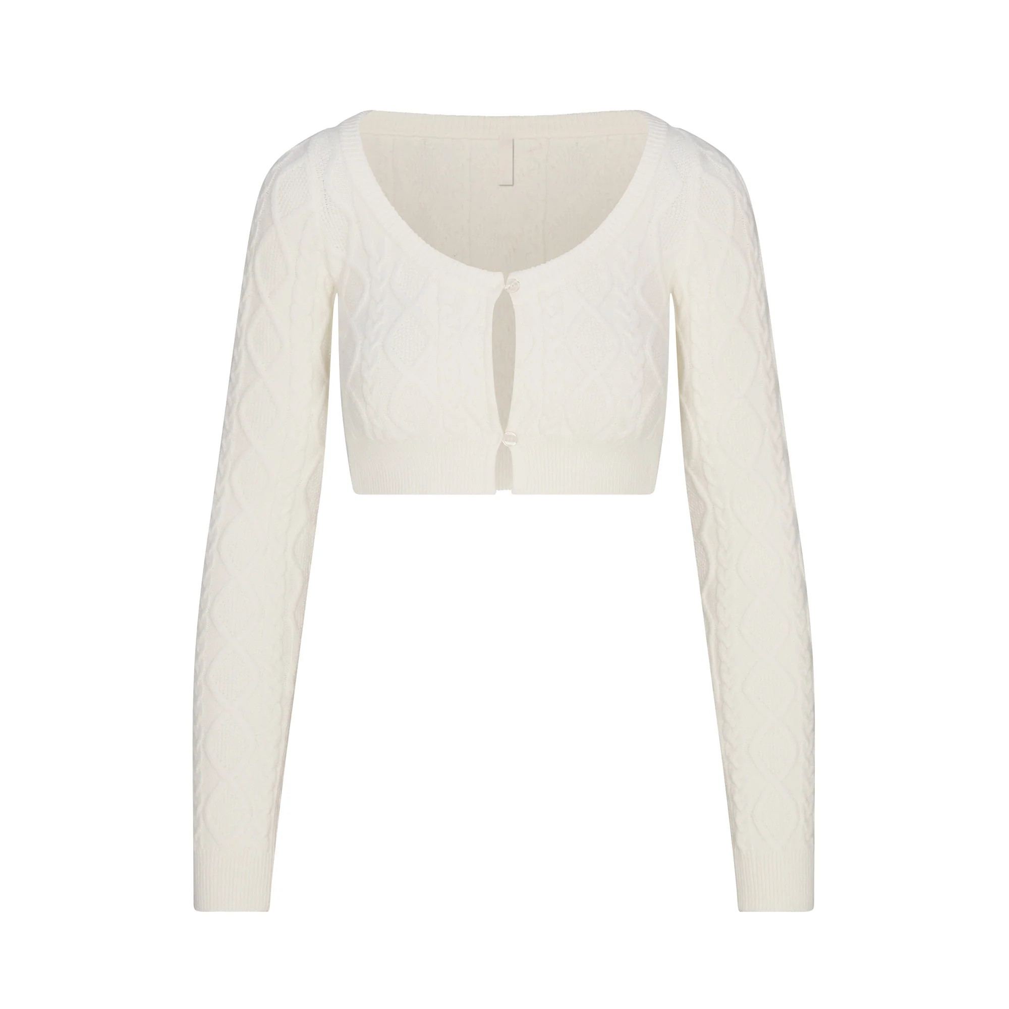 CABLEKNIT CROPPED CARDIGAN | SKIMS (US)