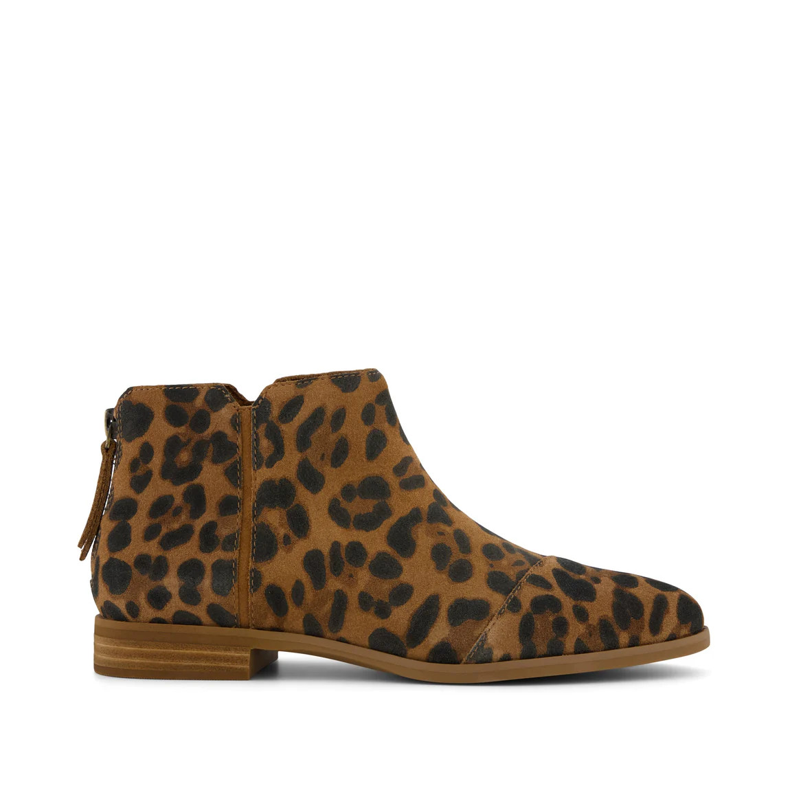 Womens Rylie Ankle Boot Brown Sugar Leopard Suede | Toms EMEA