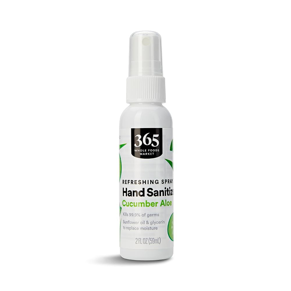 365 by Whole Foods Market, Hand Sanitizer, Refreshing Spray - Cucumber Aloe, 2 Fl Oz | Amazon (US)