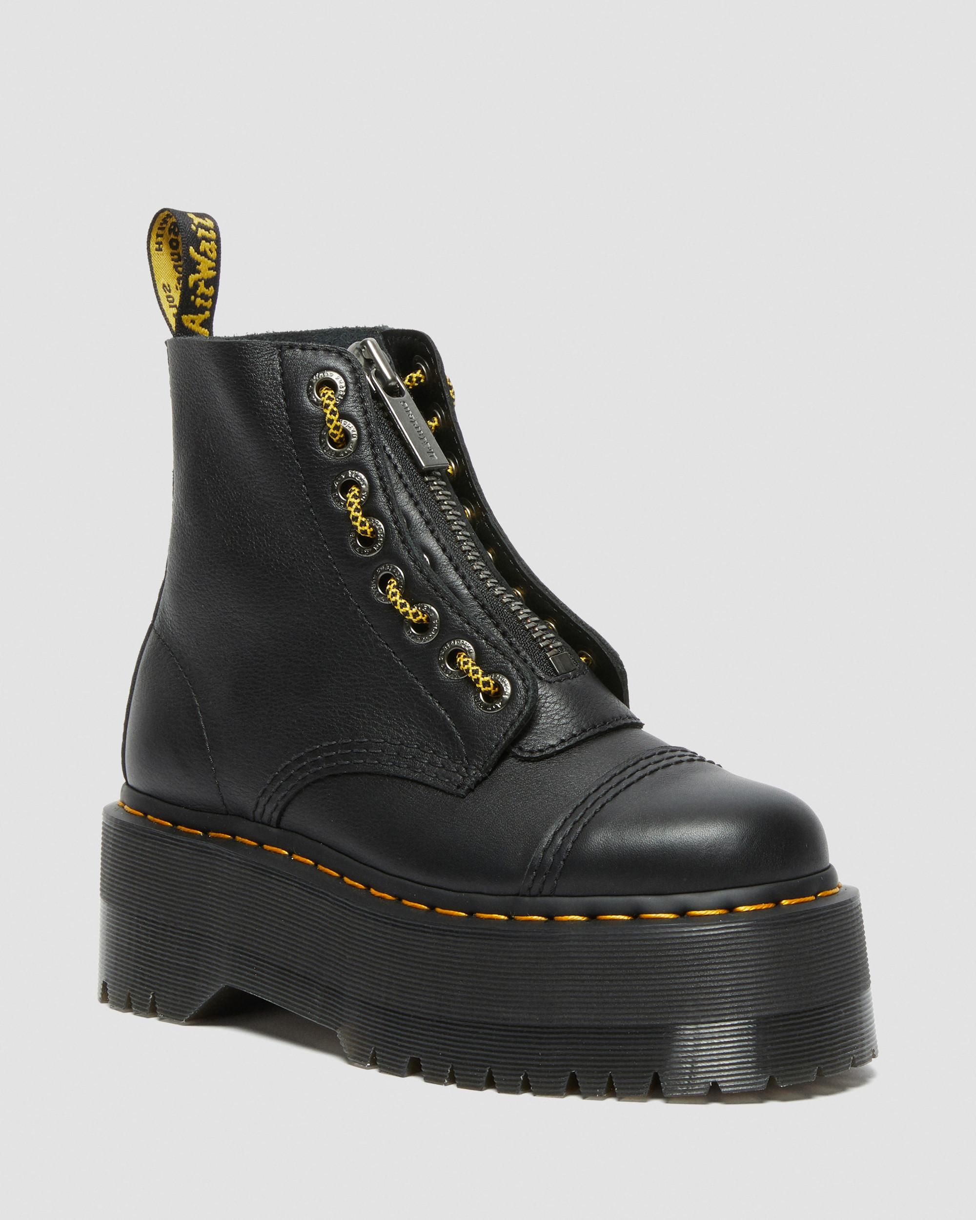 Sinclair Max Pisa Leather Platform Boots | Dr. Martens