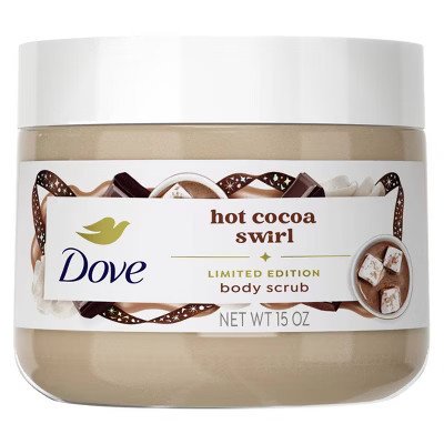 Dove Beauty Limited Edition Holiday Treat Body Scrub - Hot Cocoa Swirl - 15oz | Target