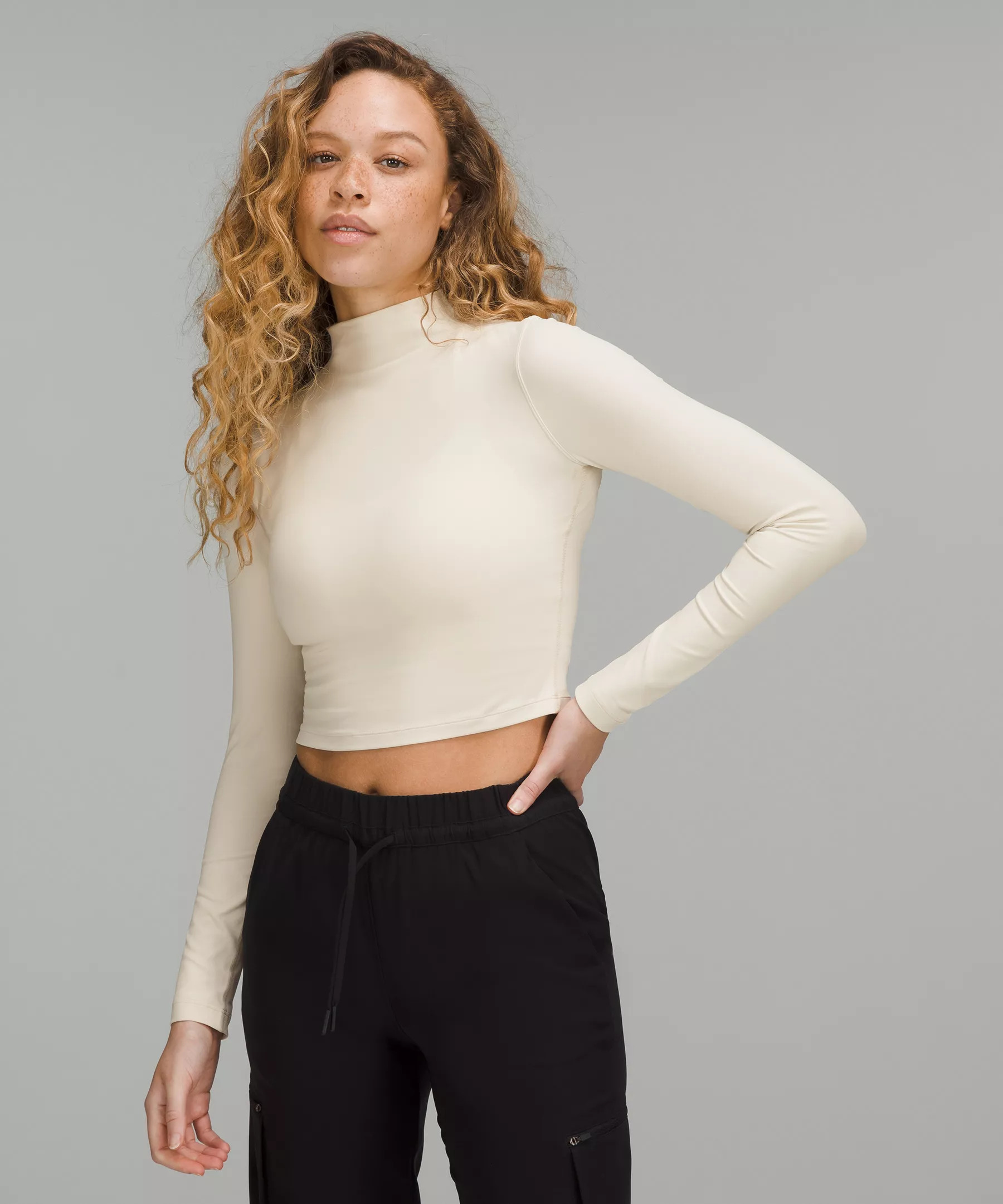 All Aligned Mock Neck Long Sleeve Shirt | Lululemon (US)