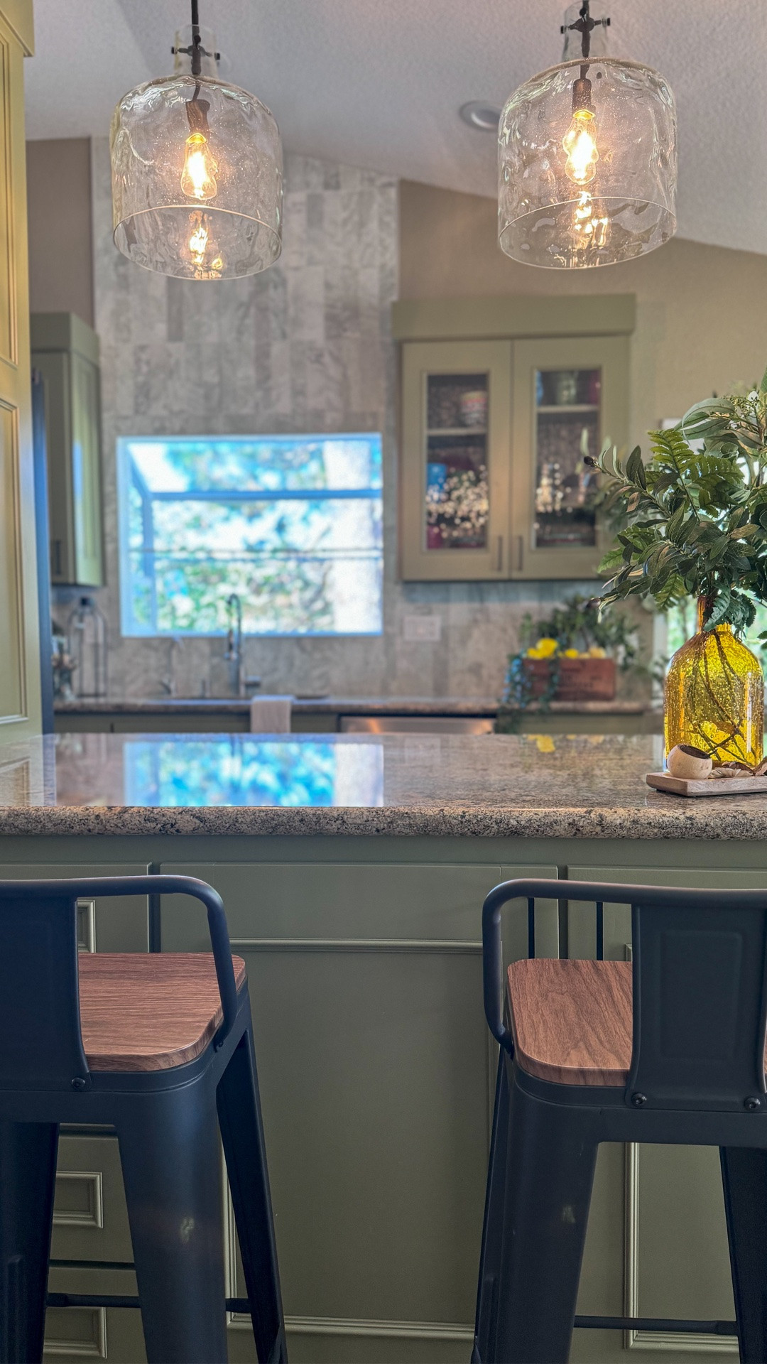 A kitchen refresh with a big impact. ✨ Without changing the layout, appliances, or countertops, this space was completely transformed through thoughtful updates. A fresh coat of paint, new hardware, and statement pendants brought a renewed perspective to a kitchen that already had great bones.

#LTKHome