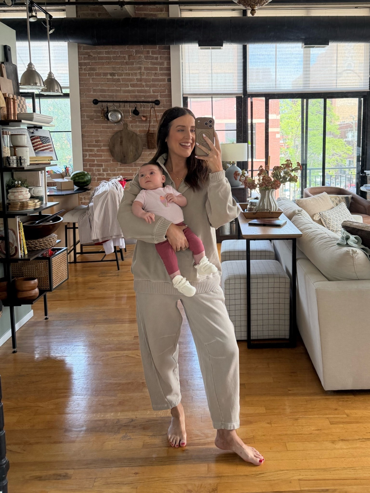 Mama and baby girls OOTD! Set is Aerie and baby girls onesie is a pack from Carters at Target & pants are a pack from Amazon’

#LTKootd #LTKBaby #LTKmomlife