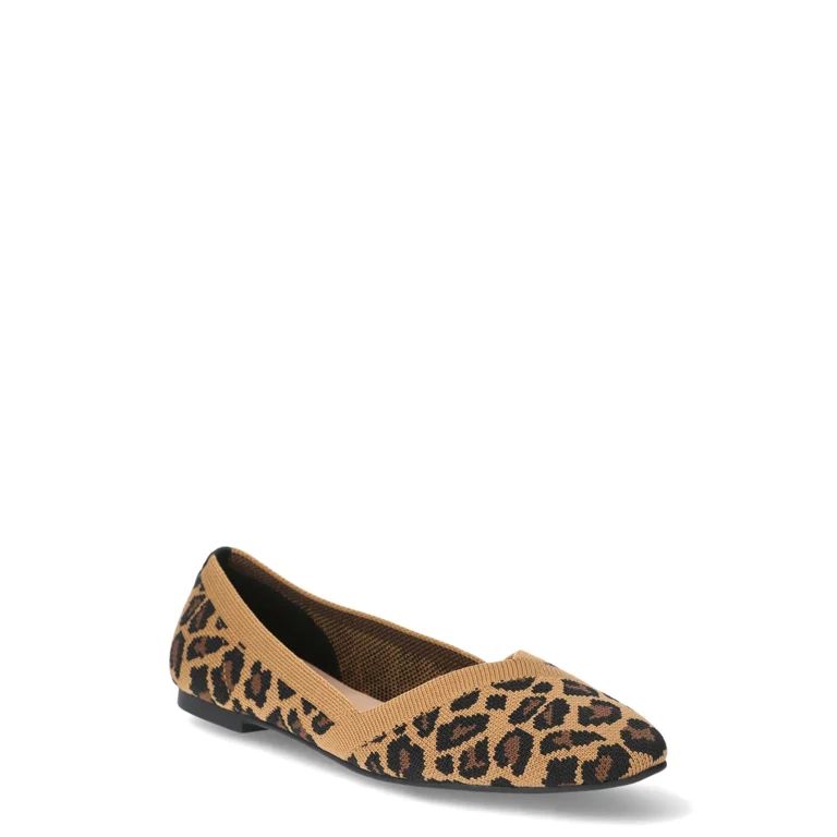 Time and Tru Women's Knit Ballet Flats, Sizes 6-11 - Walmart.com | Walmart (US)