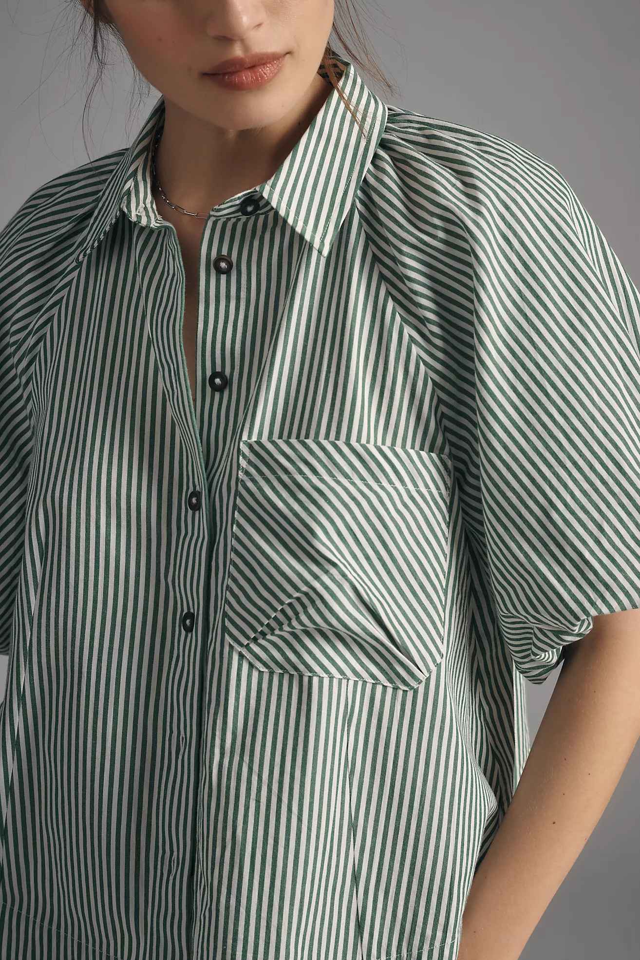 The Zooey Bubble-Sleeve Blouse by Maeve | Anthropologie (US)