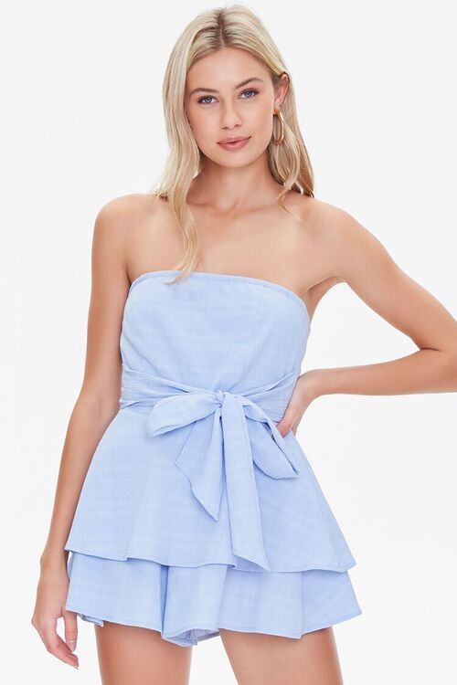 Strapless Tie-Front Romper | Forever 21 (US)
