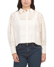 Floral Eyelet Top | Long Sleeve Tops | Marshalls | Marshalls