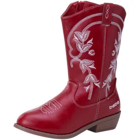 bebe Girls Cowboy Boots - Classic Western Country Cowgirl Boots for Toddlers Little and Big Girls | Walmart (US)