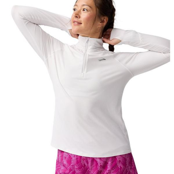 Women's Brooks Dash 3.0 Long Sleeve 1/2 Zip XSmall White | Scheels Sports
