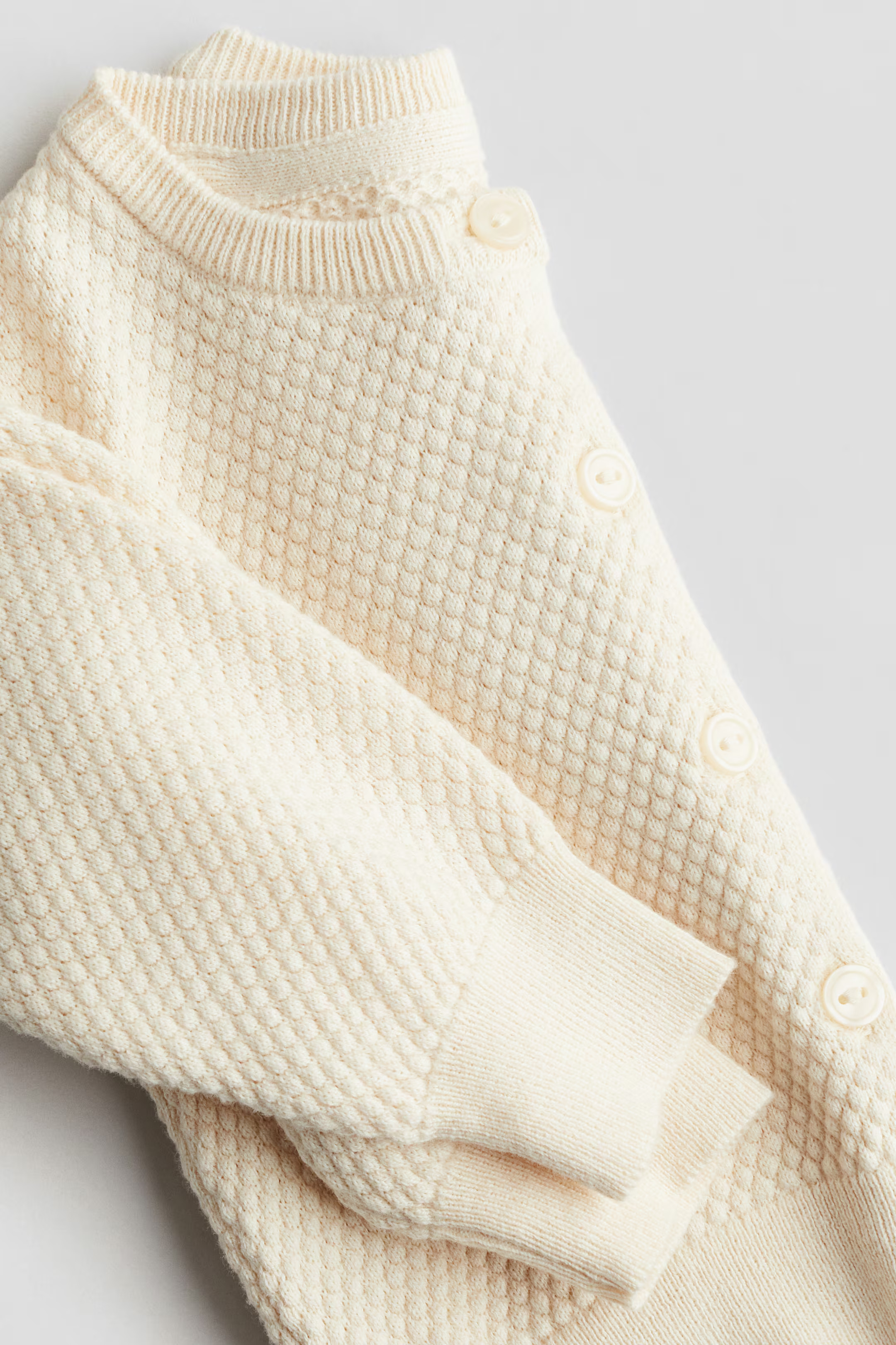 Pattern-knit Cotton Cardigan | H&M (US + CA)