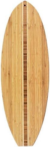 Totally Bamboo Surfboard Shaped Bamboo Serving and Cutting Board, 23" x 7-1/2" | Amazon (US)