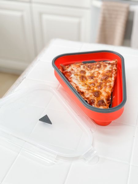 This Amazon pizza storage container has plastic slices to put in between the pizza slices and collapses are expand, depending on the number of slices. So we changed gates

#LTKhome #LTKfindsunder50