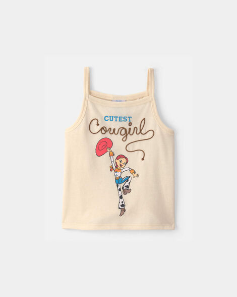 Toddler Girl Pixar\u00a9 Toy Story 'Cutest Cowgirl' Graphic Tank - Cream | Carter's Inc