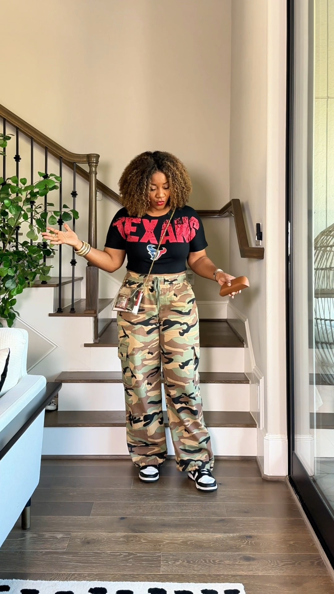 NFL Game Day OOTD 🏈 Wearing an XL in both the crop top and the camo pants! #FoundItOnAmazon

#LTKootd #LTKMidsize #LTKSeasonal