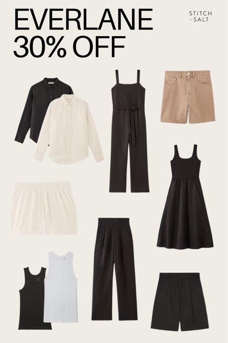 30% Off at Everlane. Many things I own and recently purchased are on sale. I typically take my smaller size in the bottoms and true size in tops and dresses  

#LTKSeasonal #LTKOver40 #LTKSaleAlert