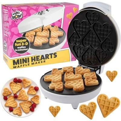 Mini Hearts Valentine's Day Waffle Maker- Make 9 Heart Shaped Waffles, Pancakes Love w Electric Nonstick Iron - For Kids & Adults- Gift for Her | Target