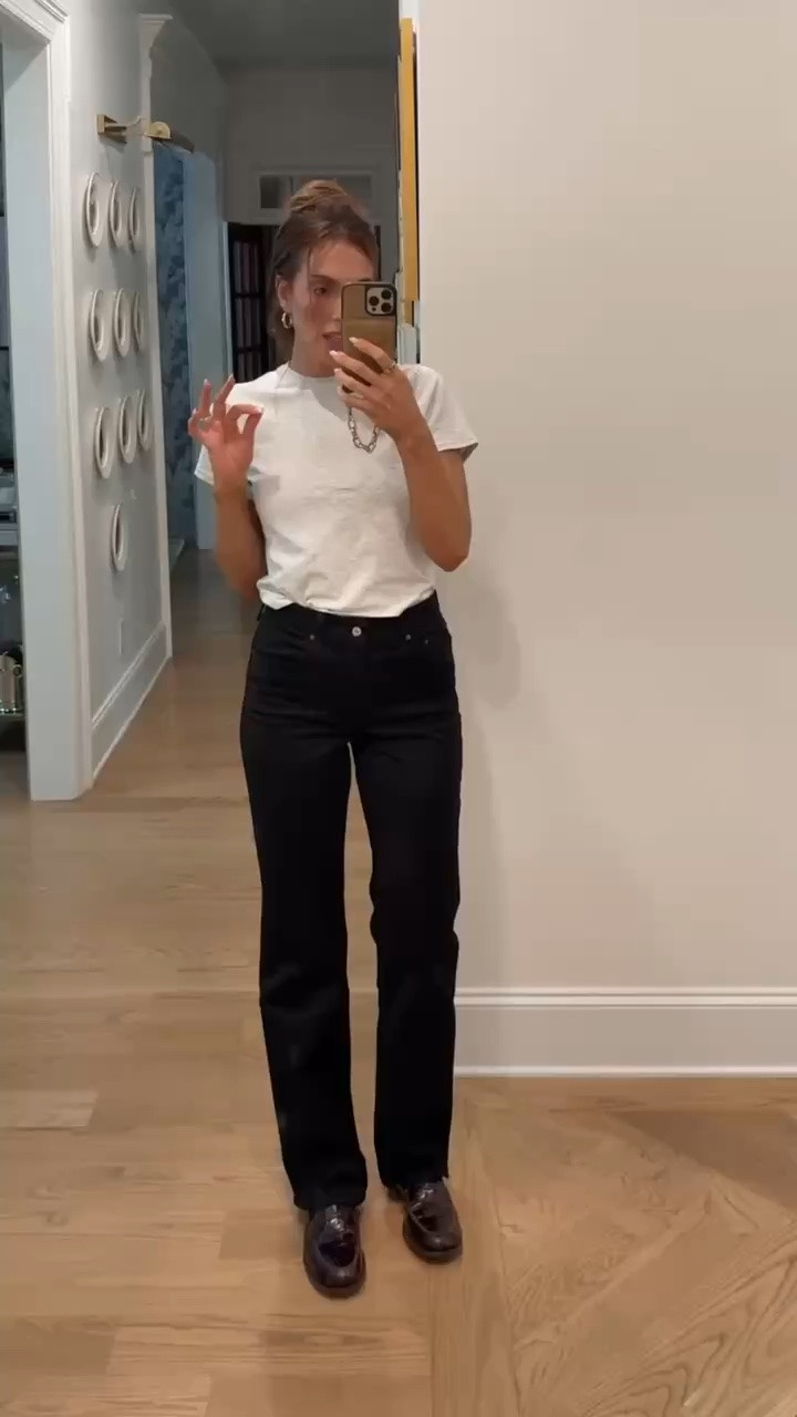 90s high rise extra long in size 27 (black)