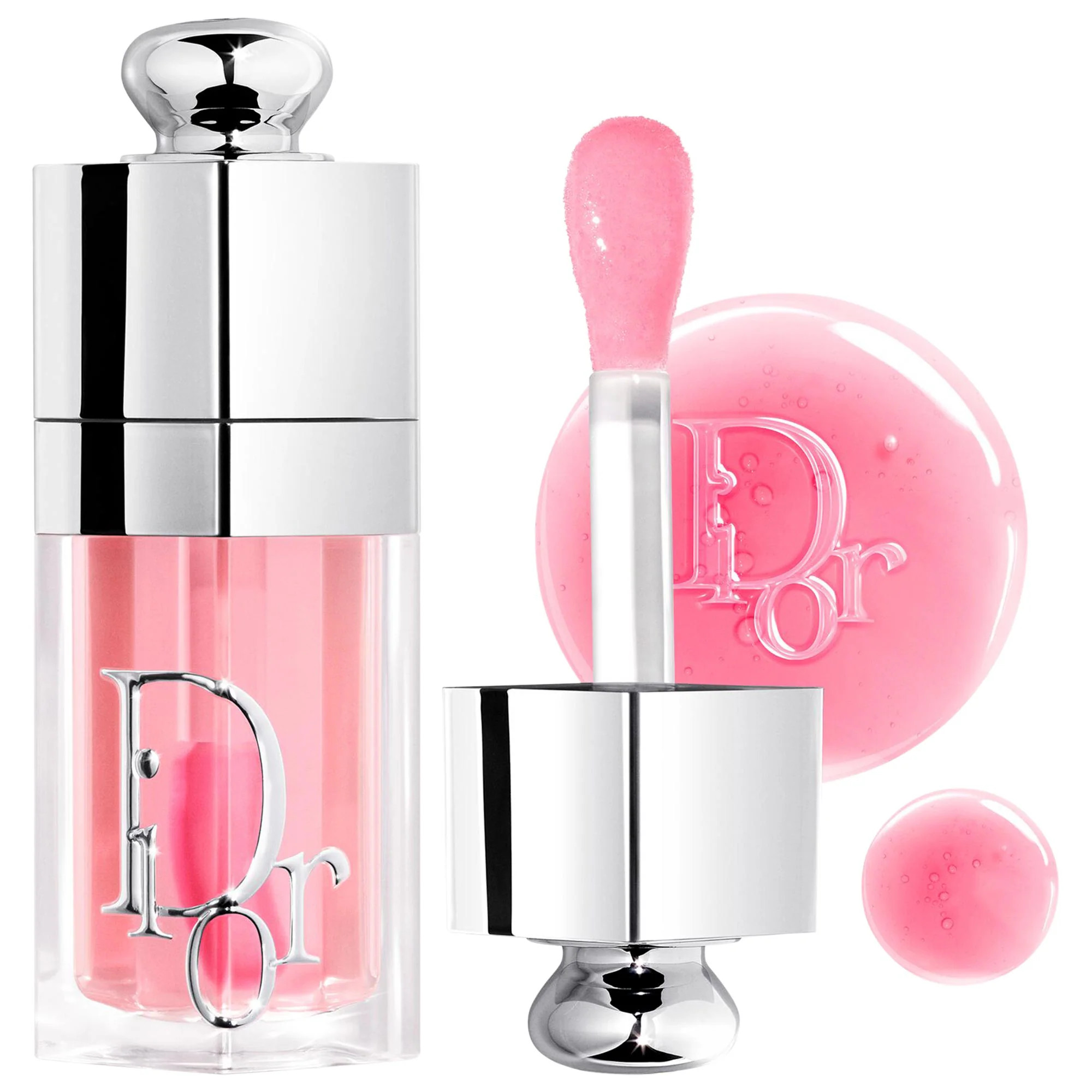 DIOR Lip Glow Oil Hydrating High-Shine Gloss 001 Pink 0.2 oz/6 mL | Sephora (US)